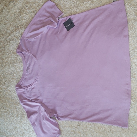 Eddie Bauer Scoop Neck Short Sleeve Tee Shirt Orchid Purple 3X NWT - Picture 2 of 10